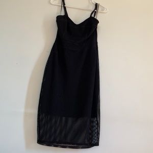 Fishnet midi dress